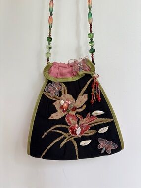 VTG RARE Mary Frances Orchid Bag